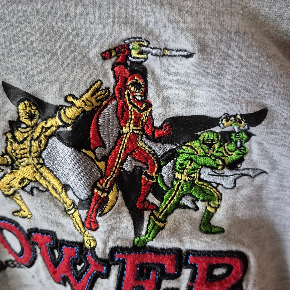 Power Ranger Gray Kids Hoodie - Picture 2 of 5